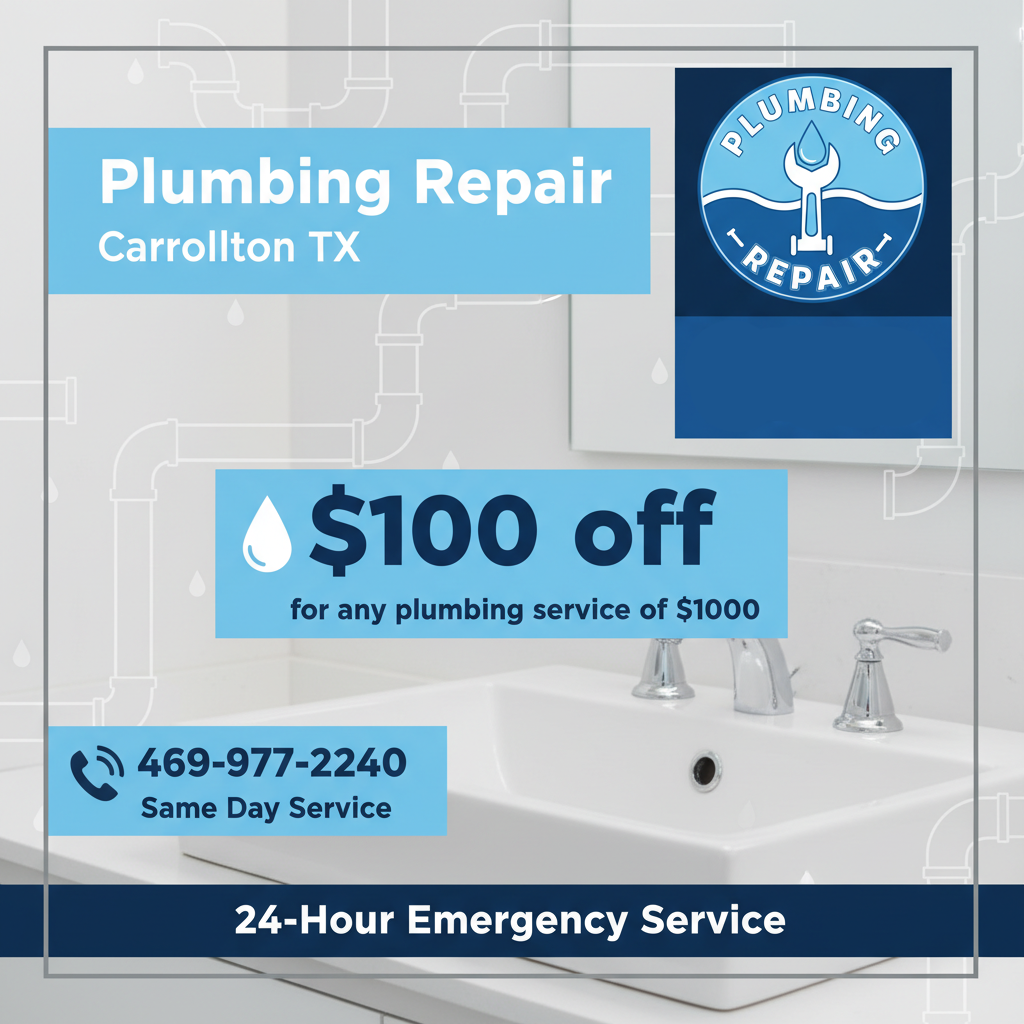Plumbing Discount Coupon Carrollton TX